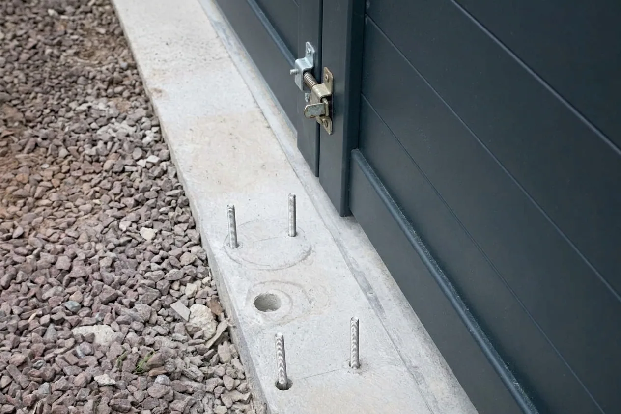 Motorisation portail, garage et volets à Cholet — avant (chantier 6)